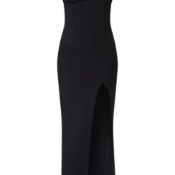 Robe Longue Noire Asymétrique à Découpes Et Détail Bonnets -Jolie Vêtue Soldes Magasin 1b40396f42b81588732d8a355adb8c16e375ac05 cna3569 5