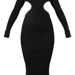 Robe En Maille Tricot Noire Dos Nu à Strass -Jolie Vêtue Soldes Magasin 1b5b44fde82c4b8a59bee7889f69a26f219047c2 cna1229 5