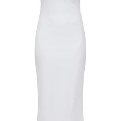 Robe Longue Texturée Blanche à Volants Et Col Bardot -Jolie Vêtue Soldes Magasin 1b641ae3ab24b04c699a86389b5bcc4fafb12276 cnd7621 5