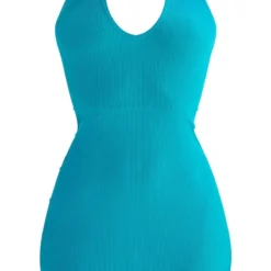 Robe Moulante Dos Nu Côtelée Bleue à Nouer Sur L'arrière -Jolie Vêtue Soldes Magasin 1b963d737dd64395580d3c05d7ce0d2d0c103418 cmy7257 6