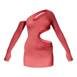 Robe Asymétrique Bicolore Rose à Grosses Découpes -Jolie Vêtue Soldes Magasin 1de33b2026e2dc51ddcd1243bb2fe7e7bcc5e227 cmz5374 5