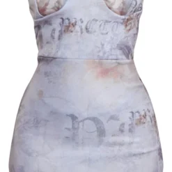 Petite Robe Moulante Ajustée Grise Fleurie Vintage à Détail Corset -Jolie Vêtue Soldes Magasin 1eb35ab0400717fed22915c9042300db2a217e15 cnd2310 5