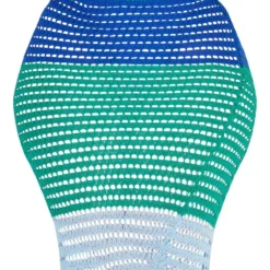 Plus Robe Mi-longue En Maille Tricot Bleue à Rayures -Jolie Vêtue Soldes Magasin 1f08a49dc0df883a32695b0e3c62fb793d0edf31 cnd9067 5