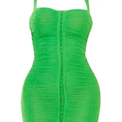 Shape Robe Moulante En Mesh Vert Vif à Crochets Et Oeillets -Jolie Vêtue Soldes Magasin 1f2e17b218835ff2b76377cdafe002d5c83a71de cmw7601 6
