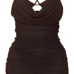 Shape Robe Moulante En Mesh Noir à Col Bénitier Et Fronces Détail Bralette -Jolie Vêtue Soldes Magasin 1f2ee5097effe479ce6a9e1e18ed558b7c454d7b cmz3180 5