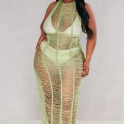 Plus Robe De Plage Frangée Kaki -Jolie Vêtue Soldes Magasin 1fb4cef24d489dc7e855a9e20cf4a697d8a42082 cnc7962 3