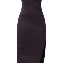 Plus Robe Longue Noire à Fleur Sur La Bretelle -Jolie Vêtue Soldes Magasin 1ff654defb92c2b7aabf42ea2a1f1894d595c98e cne4117 5