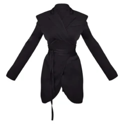 Tall Robe Blazer Noire à Lien Noué -Jolie Vêtue Soldes Magasin 203e0495734d322345d02ee18100f8aa47d6b684 cnc4722 5