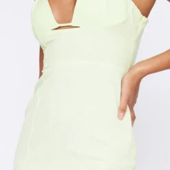Robe Longue Vert Citron En Effet Lin à Coutures Et Doubles Bretelles -Jolie Vêtue Soldes Magasin 2102364e7a0ebeb76873f7ddee1bb934e85a91a9 cnd5414 4
