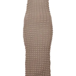 Robe Longue Texturée Kaki Effet Bulle à Dos Nu -Jolie Vêtue Soldes Magasin 21a12f195bcb39fc15173fad38708b4438b56742 cne7741 5