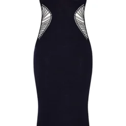Robe Longue Découpée En Maille Tricot Noire Déchirée -Jolie Vêtue Soldes Magasin 21dc3dcfe2cea22a6764ae236385b2d0db58dac9 cmw9005 6
