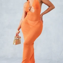 Shape Robe Longue En Maille Tricot Orange à Dos Nu -Jolie Vêtue Soldes Magasin 22b7e23a1aab0ad040ff3d89a27a44ccd7baeab9 cne0392 3