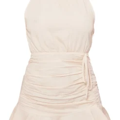 Robe Moulante En Effet Lin Froncé Gris Pierre à Ourlet Volanté Et Col Montant -Jolie Vêtue Soldes Magasin 238a76cff6cb197bb0922c5a9c5f5eb711448bf1 cnd2244 5