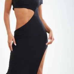 Robe Longue Moulante Noire Découpée à Manches Courtes 10 Robe Longue Moulante Noire Découpée à Manches Courtes -Jolie Vêtue Soldes Magasin 23abc13e8c1288f90f8d3ad3baa6d65fa6ca20c2 cnd7374 4