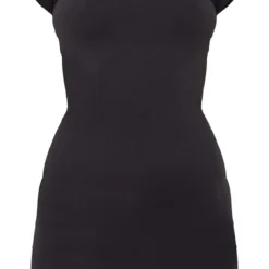 Robe Moulante Noire à Contours Structurés Et Mancherons -Jolie Vêtue Soldes Magasin 24362af1a5f8e24fba4f504fde3a48a230402d53 cna6872 5