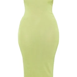 Shape Robe Longue Transparente Vert Citron à Bretelles -Jolie Vêtue Soldes Magasin 24665acce00697390feeefc742bbc10eb0343a12 cnd5367 5