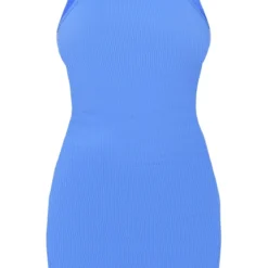 Robe Moulante Côtelée Bleue à Dos Nageur Et Contours -Jolie Vêtue Soldes Magasin 2494c94a578608aeae0b89bb4962b085267f88f9 cnd4016 5