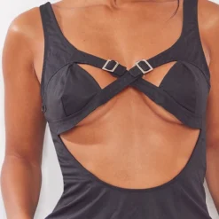 Robe Cargo Moulante En Maille Tissée Noire à Boucles -Jolie Vêtue Soldes Magasin 2651b450f3f65ef352a34b5872db9c2115bf11d2 cne2689 4