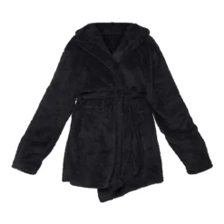 PRETTYLITTLETHING Plus Robe De Chambre Noire Duveteuse -Jolie Vêtue Soldes Magasin 265303bdaf765413c7232ce743e5e229e03fcc2a cmo0617 5