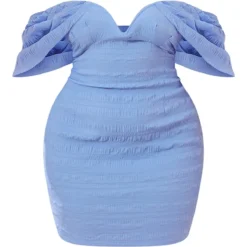 Plus Robe Moulante Texturée Bleu Ciel à Décolleté En V 11 Plus Robe Moulante Texturée Bleu Ciel à Décolleté En V -Jolie Vêtue Soldes Magasin 2686960fb659d0b0d6ff086498782a5527421e5c cmy1933 6