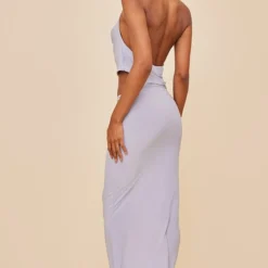 Robe Moulante Mi-longue Grise à Découpes Et Col Bénitier -Jolie Vêtue Soldes Magasin 26cb198319589d1465ae6f577a535a25346fa1e3 cnc5924 2