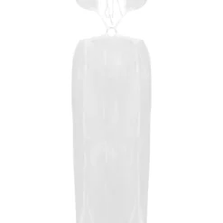 Robe De Plage Blanche Découpée à Anneau Et Manches Bouffantes -Jolie Vêtue Soldes Magasin 292bd644753bcf5fcf125b98a6028f9a6848ce4f cnd3602 5