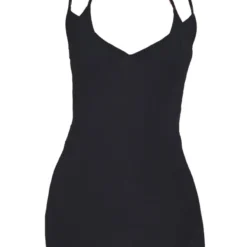 Robe Moulante Douce Noire Detail Buste à Bretelles Et Dos Nu Noué -Jolie Vêtue Soldes Magasin 29e8b36f317f214a19f2834ecf3d953ee98779fb cnd5949 5