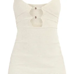 Robe Moulante Avoine Côtelée à Détail Ourlet Et Bretelles -Jolie Vêtue Soldes Magasin 2aeee070e3ead42534848eabd6f4be07b78de834 cnd2259 5