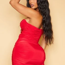 Shape Robe Bustier Très Moulante Rouge à Fronces -Jolie Vêtue Soldes Magasin 2b9d87d8b9adffb49919e8e0b159d60b5c34c2c5 cmy3303 3