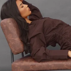 Robe Moulante Style Chemise Oversize Froncée Chocolat -Jolie Vêtue Soldes Magasin 2bd51b915d5312bd9cd77a4e2c78b2a776bc7718 cnb8479 4