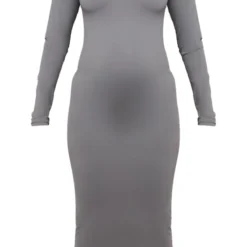 Maternité Robe De Grossesse Longue Gris Clair Sculpt Luxe à Manches Longues -Jolie Vêtue Soldes Magasin 2c03a3d79a76511b617125cec59cd7ea0f2bd10c cnd3250 5