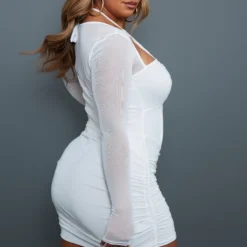 Shape Robe Moulante En Mesh Crème à Corset Découpé -Jolie Vêtue Soldes Magasin 2c16929cdd9ba6651eb67dec9b41d0628ec0a67a cnc8800 2