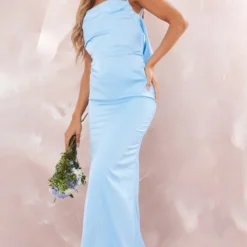 Robe Longue Bleue à Bretelles Et Dos Nu Bénitier -Jolie Vêtue Soldes Magasin 2c77b0a96b15c2ec87ddd3bfab70f67ed6690e13 cnd9178 3