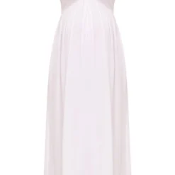 Maternité Robe De Grossesse Longue Blanche En étamine à Bretelles Et Détail Bonnets -Jolie Vêtue Soldes Magasin 2dafc81befe3ed263f0092a97d4ed249099be051 cne2281 5