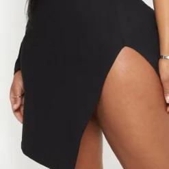 Shape Robe Moulante Fendue Noire à Manche Unique -Jolie Vêtue Soldes Magasin 2dbb3251de8617db31dc72c6817ff1924bfe79a8 CMB0410 5