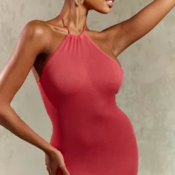 Robe Longue Dos Nu En Maille Tricot Transparente Rose -Jolie Vêtue Soldes Magasin 2f867daf9e47bc8f854d5919f0e216d5661c77b6 cnc9033 4