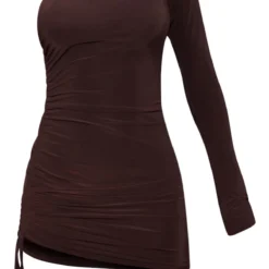 Robe Très Moulante Asymétrique Chocolat Froncée 11 Robe Très Moulante Asymétrique Chocolat Froncée -Jolie Vêtue Soldes Magasin 305187d160d24bf2cbf86c8d92ba5420e6a565ae cnc2271 5