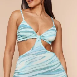 Shape Robe Longue Moulante Texturée Imprimée Bleue à Découpes -Jolie Vêtue Soldes Magasin 3061b38583915f307c7fbbb5ee940b696d4d8a3f cne0524 4