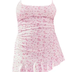 Plus Robe De Plage Fleurie Rose Tendre à Dos Lacé -Jolie Vêtue Soldes Magasin 321f212af3c22236f71b9dbdff20b593be79a609 cnd4998 5