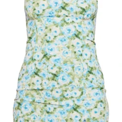 Robe Moulante Fendue Tissée Verte à Imprimé Petites Fleurs Et Découpe -Jolie Vêtue Soldes Magasin 326957fb2322edd1799863ee93452b25ed6b5e35 cnd1220 5