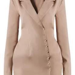 Robe Blazer Tissée Rose Profond à Boutons -Jolie Vêtue Soldes Magasin 329bbb142e0cf127e4c27e4c5c0f418e79f2f44c cnc2992 5