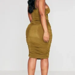 Shape Robe Mi-longue Moulante Vert Olive Torsadée En Acétate Froncé -Jolie Vêtue Soldes Magasin 33ae2fd7982dbcb288f62d11eb8a8a85d4c46193 cnc8662 2