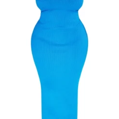 Plus Robe Longue En Maille Tricot Bleu Vif -Jolie Vêtue Soldes Magasin 33eaf114de650c27ac09791d9360d1610ac03aa9 cnd2863 5