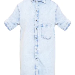 Tall Robe Chemise En Jean Oversize Délavé Vintage -Jolie Vêtue Soldes Magasin 346c6ae5c275a888931bb6bc1d5591df955e6c60 cnd9796 5