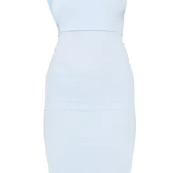 Robe Mi-longue Drapée Bleu Cendré Asymétrique -Jolie Vêtue Soldes Magasin 3609ba6c434169a291799b267eed182a6cd0ea44 cmd6662 3