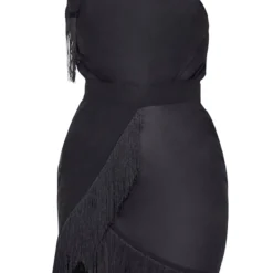 Robe De Plage Asymétrique à Franges Noire -Jolie Vêtue Soldes Magasin 3649f073f7b180e7d00b6cec28320fd7560d0220 CMA9060 3