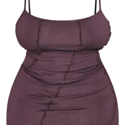 Plus Robe Moulante Taupe à Détail Coutures -Jolie Vêtue Soldes Magasin 37555f4c1a96446ceb5dce2caf8d46923b1fb963 cnd2492 5