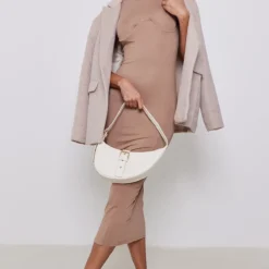 Robe Longue Marron En Maille Douce à Armatures -Jolie Vêtue Soldes Magasin 3835d12200f0009e2af4e3d496b0147c2e12498c cnd1301 3