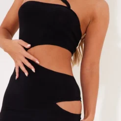 Robe Longue Moulante Noire à Lanières Et Découpes -Jolie Vêtue Soldes Magasin 38adc5d03e7730c53d1cc5d0b6253a4c69166d25 CND2283 4