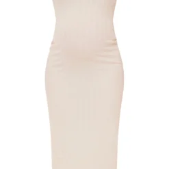 Maternité Robe De Grossesse Mi-longue Texturée Crème à Découpe Et Bretelles -Jolie Vêtue Soldes Magasin 38d36f4e878158de8ab086e408405da33e204e7c cne2318 5